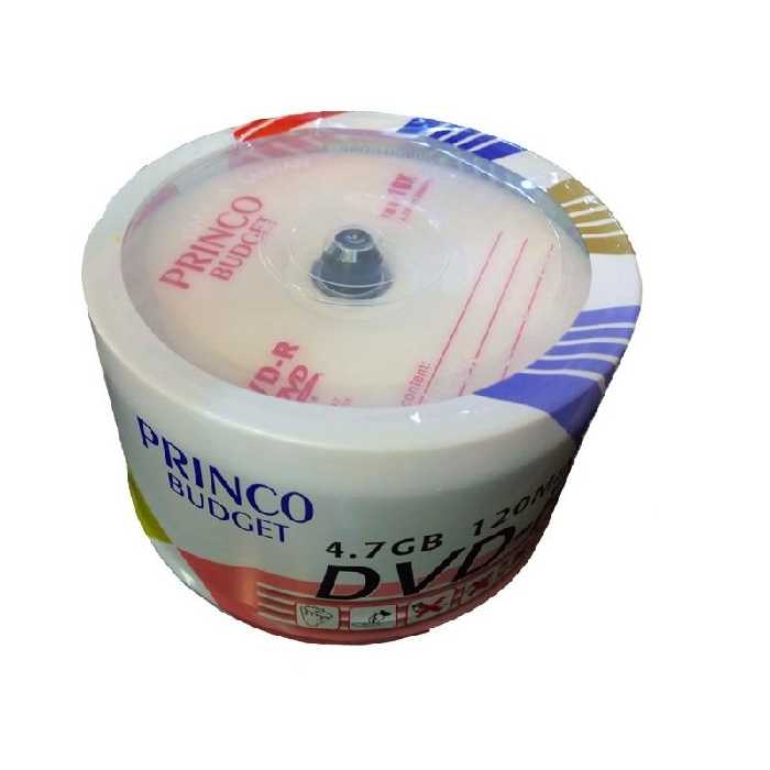دی وی دی خام برند پرینکو بسته 50 عددی