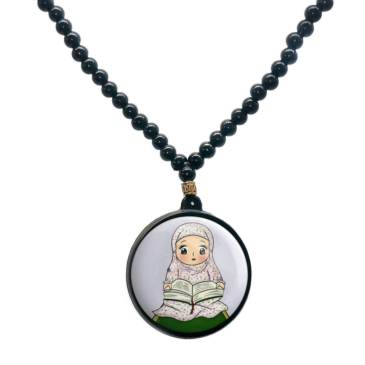 گردنبند پرمانه طرح جشن تکلیف کد pmd.25807 مدل دو طرفه