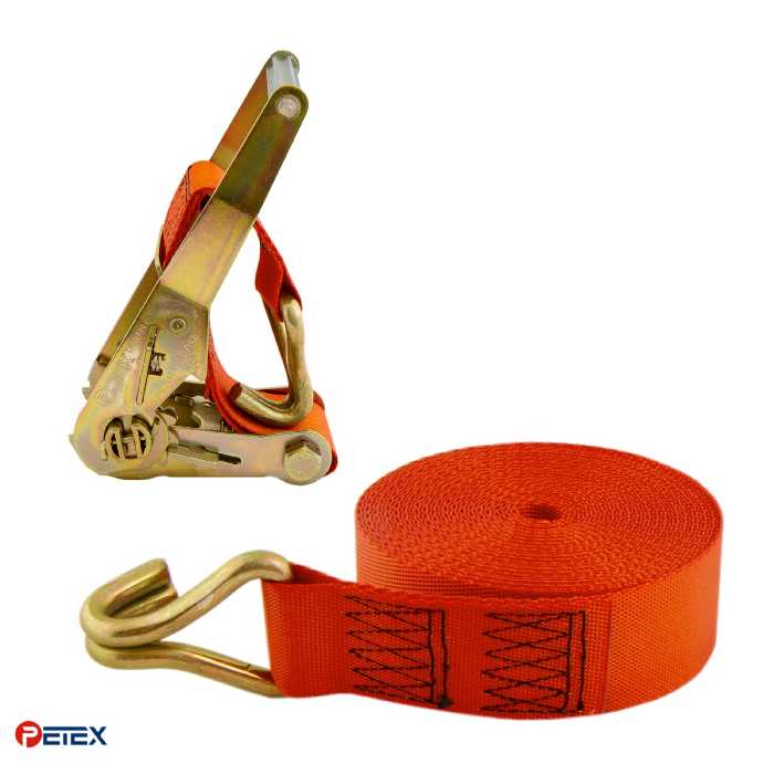 تسمه جغجغه 10 متری با مقاومت 3000 کیلوگرم با نوار پلی استر نارنجی ارتشی