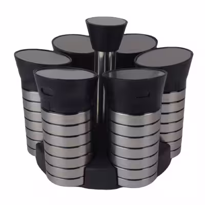 ست جای ادویه 7 پارچه طرح استیل کد 990002