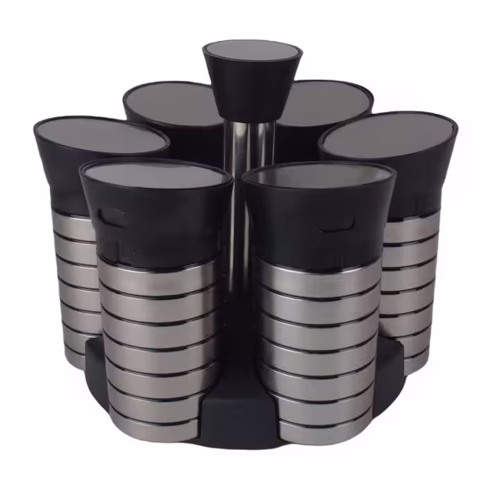 ست جای ادویه 7 پارچه طرح استیل کد 990002