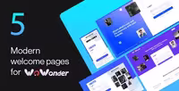 دانلود تم صفحه خوش آمد گویی Wonderful برای اسکریپت WoWonder