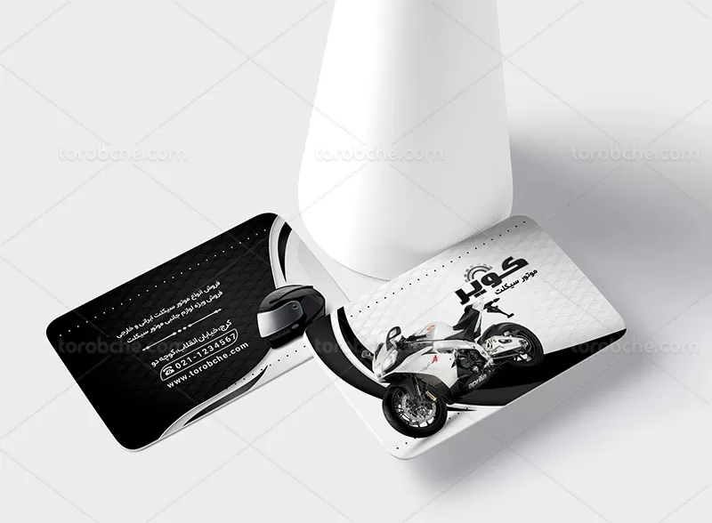 کارت ویزیت موتور سیکلت فروشی | گرافیک با طعم تربچه