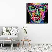 تابلو شاسی مدل پرتره چهره کد 6