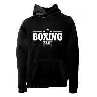 هودی ورزشی بوکس فشن لاین BOX 20|مشکی/سفید