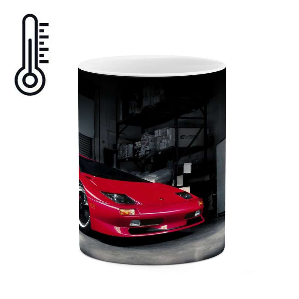 ماگ حرارتی طرح ماشین Lamborghini diablo مدل mgph15626