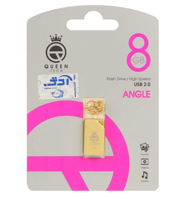 فلش مموری کوئین مدل Angle USB 2.0 ظرفیت 8 گیگابایت