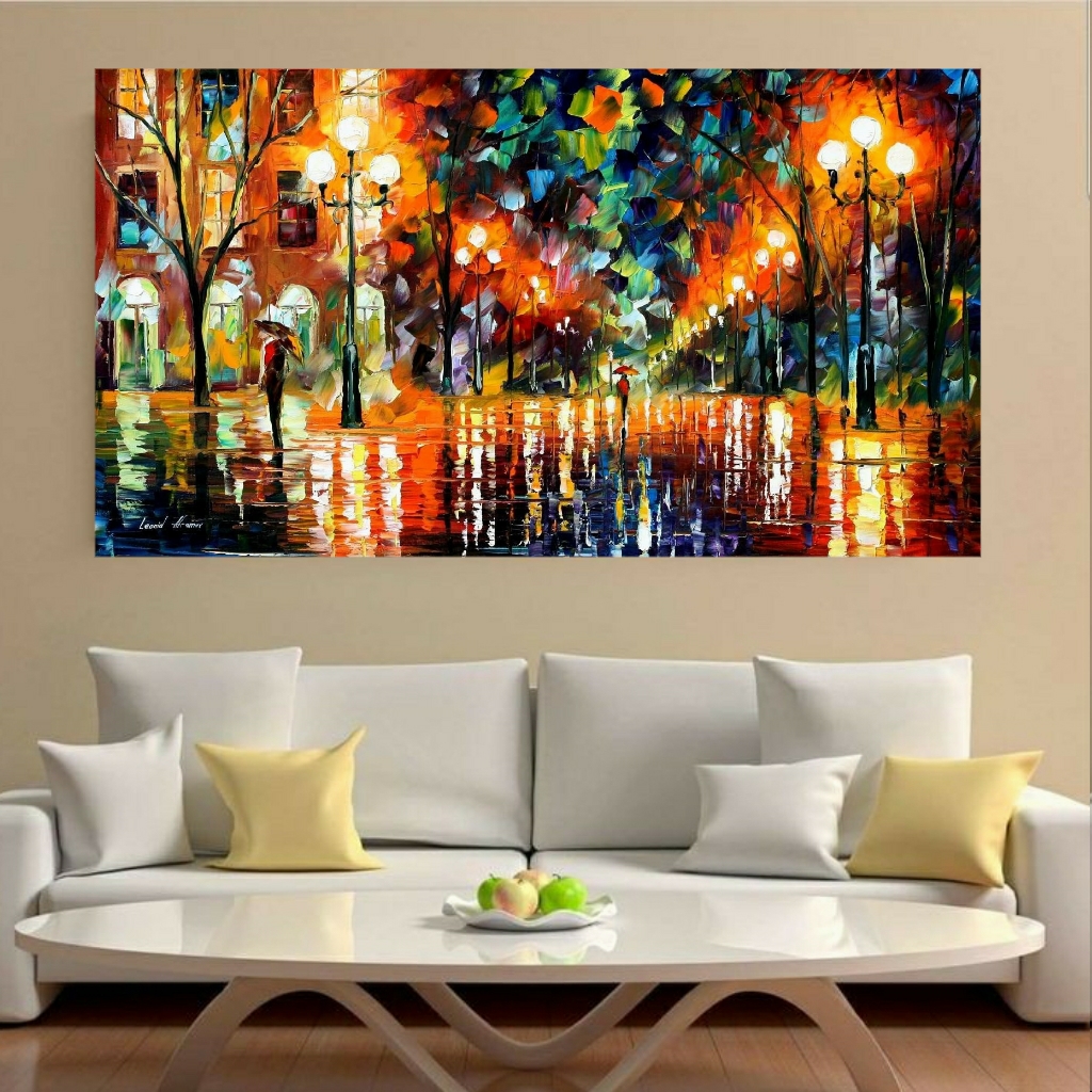  تابلو بوم طرح نقاشی باران مدل RT100