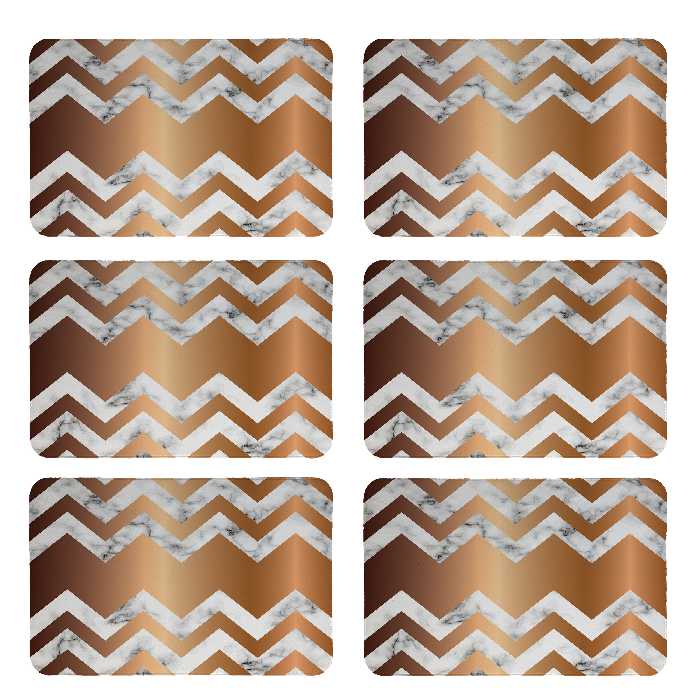 زیربشقابی طرح مدرن کد 8637 بسته 6 عددی