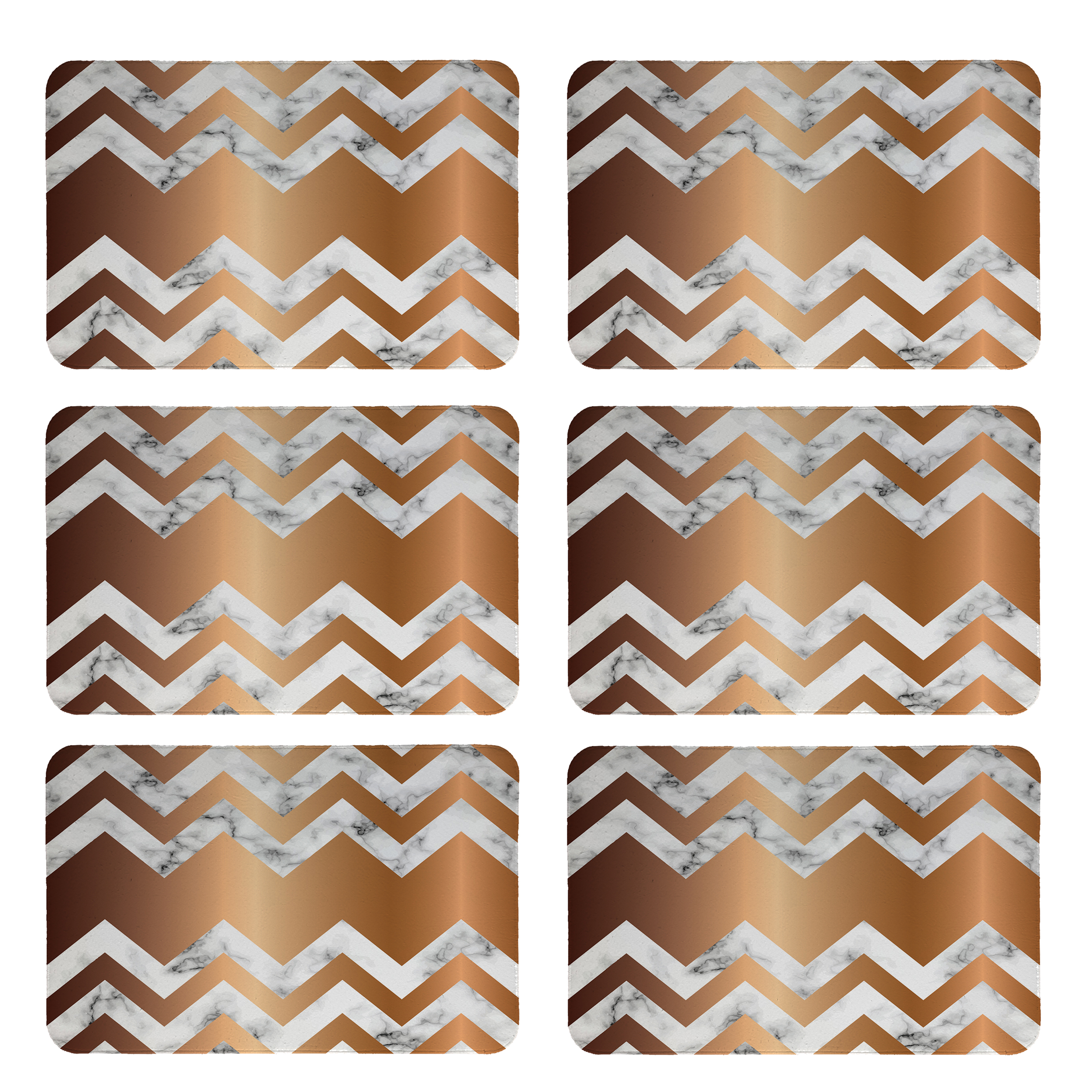 زیربشقابی طرح مدرن کد 8637 بسته 6 عددی