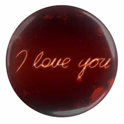 پیکسل طرح I love you مدل S10129