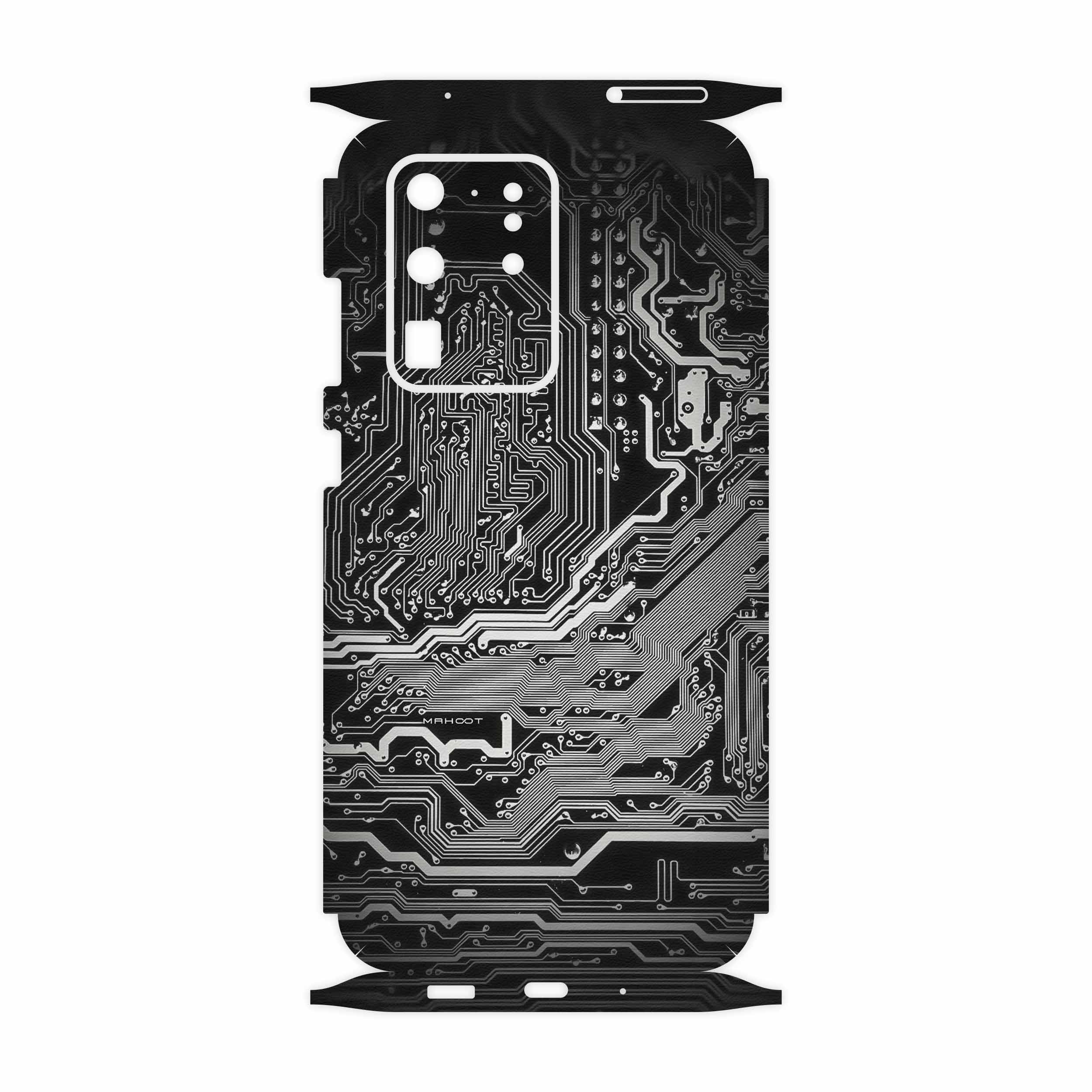 برچسب پوششی ماهوت مدل Black Printed Circuit Board-FullSkin مناسب برای گوشی موبایل سامسونگ Galaxy S20 Ultra