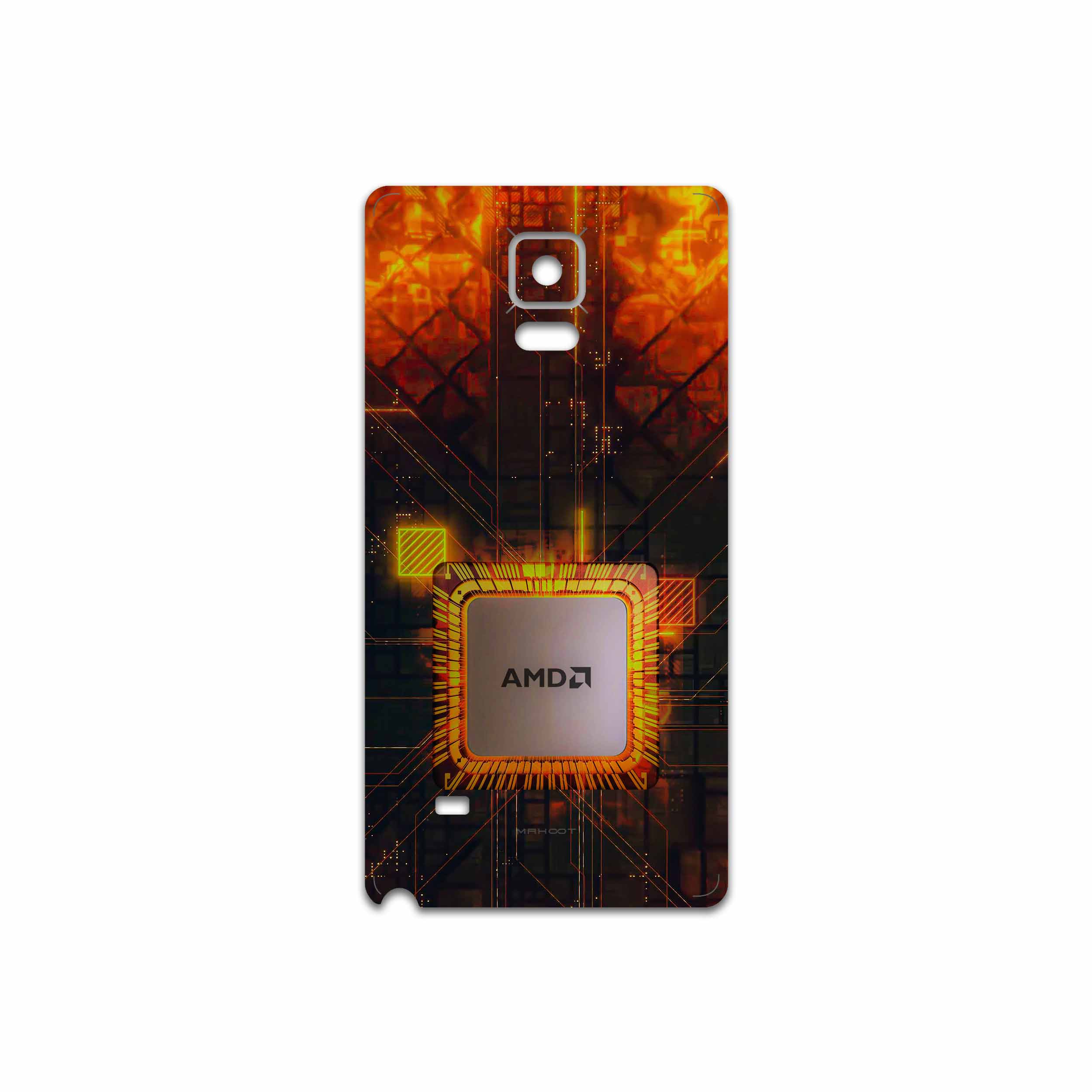 برچسب پوششی ماهوت مدل AMD Brand مناسب برای گوشی موبایل سامسونگ Galaxy Note 4