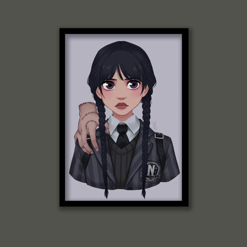 تابلو مدل ونزدی آدامز کد YF1038 | دنیای قاب