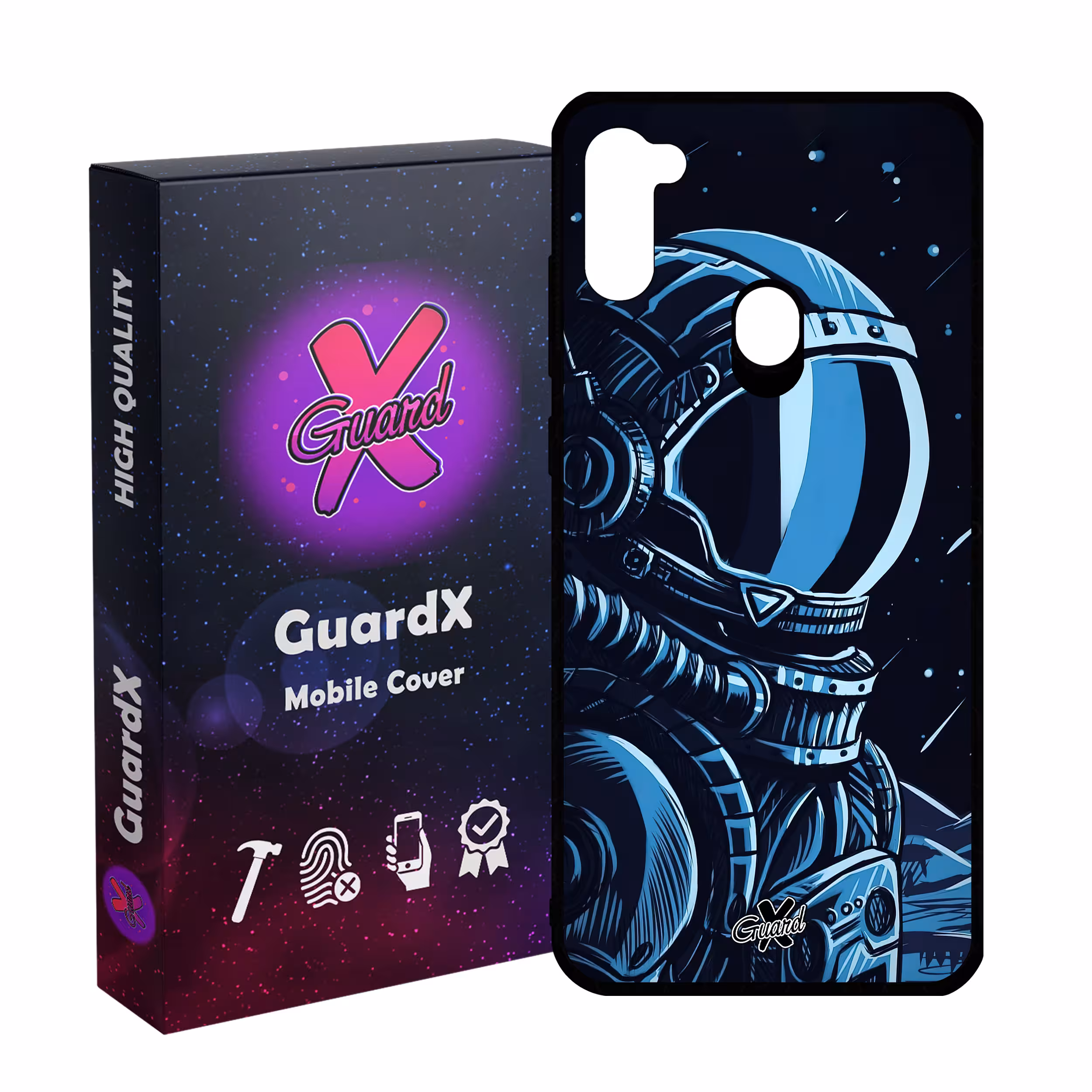کاور گارد ایکس طرح فضانورد مدل Glass10473 مناسب برای گوشی موبایل سامسونگ Galaxy A11/M11