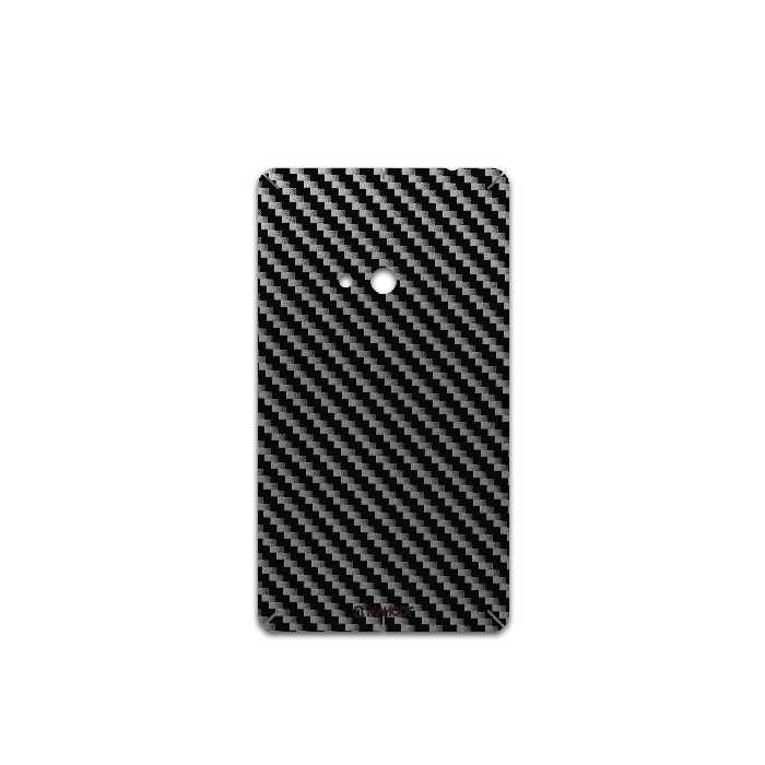 برچسب پوششی ماهوت مدل Glossy-Silver-Fiber مناسب برای گوشی موبایل نوکیا Lumia 625