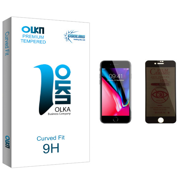 محافظ صفحه نمایش حریم شخصی کولینگ مدل Olka glass مناسب برای گوشی موبایل اپل iPhone 8 | کالا برتری