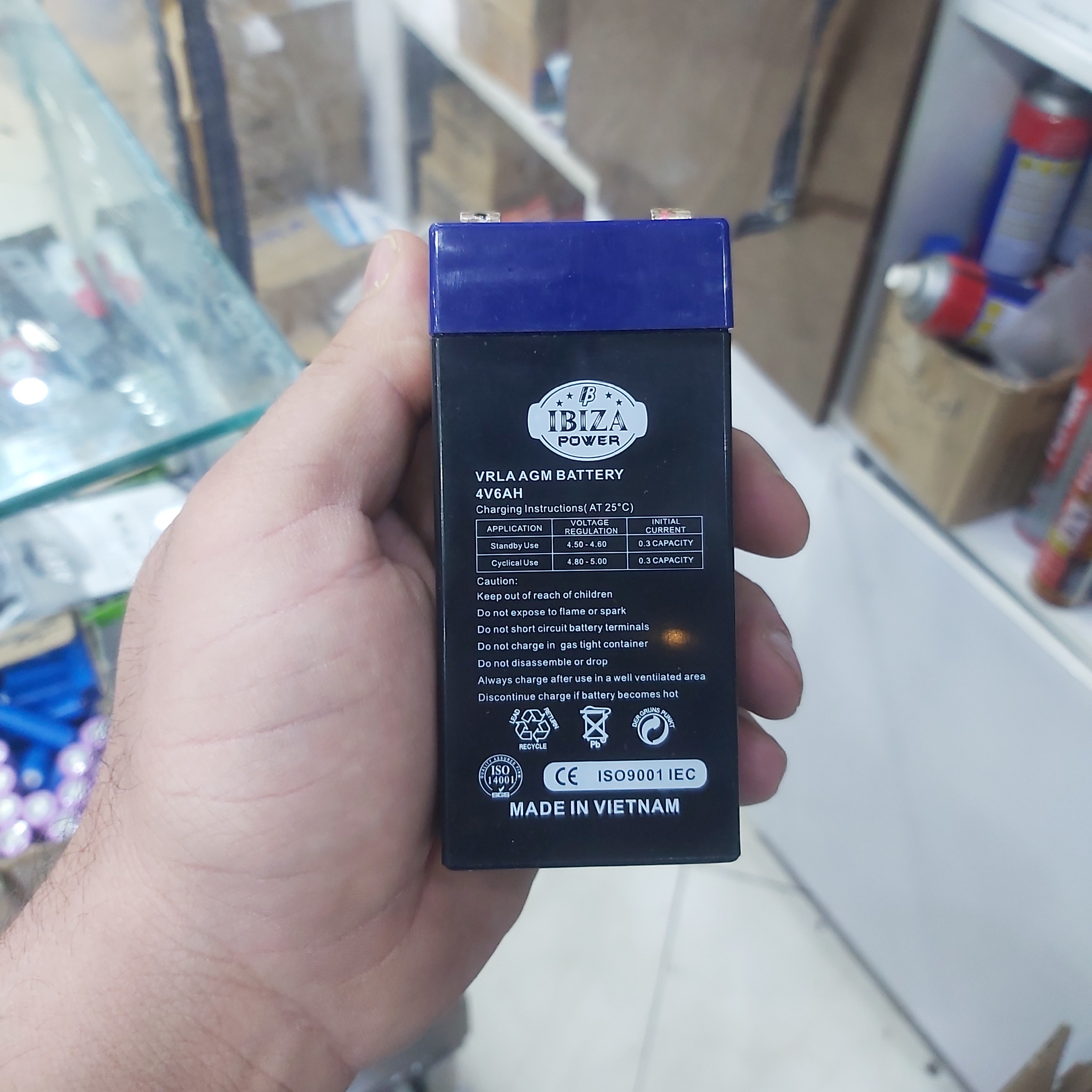 باتری 4 ولت 6 آمپر