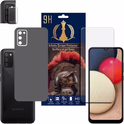 برچسب پوششی اینفینیتی مدل PRO MAX مناسب برای گوشی موبایل سامسونگ GALAXY A02S / M02S / F02S به همراه محافظ صفحه نمایش و محافظ لنز دوربین