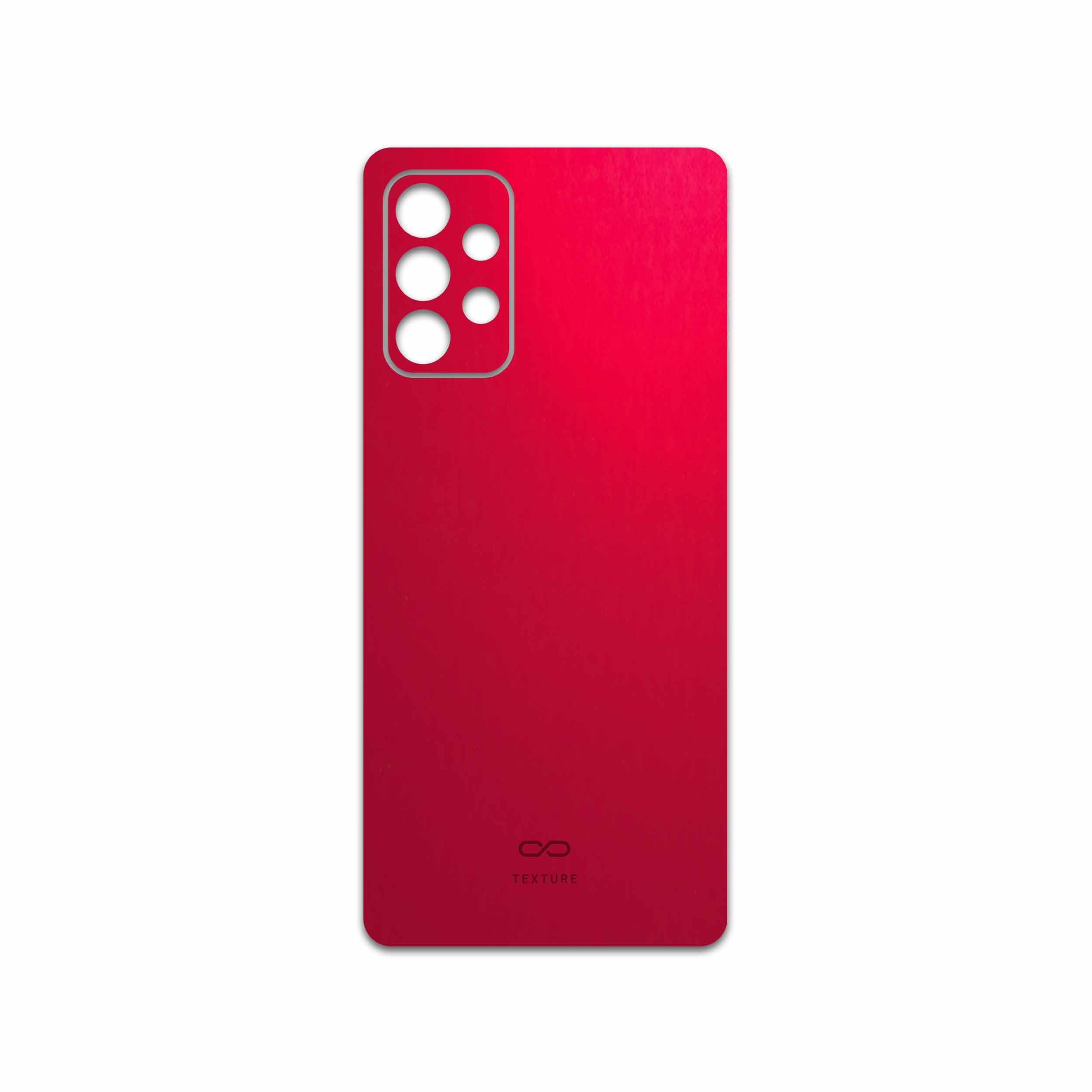 برچسب پوششی ماهوت مدل Matte-Warm-Red مناسب برای گوشی موبایل سامسونگ Galaxy A72