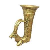 مجسمه سفالی طرح تکوک بز پتینه مدل 114-00