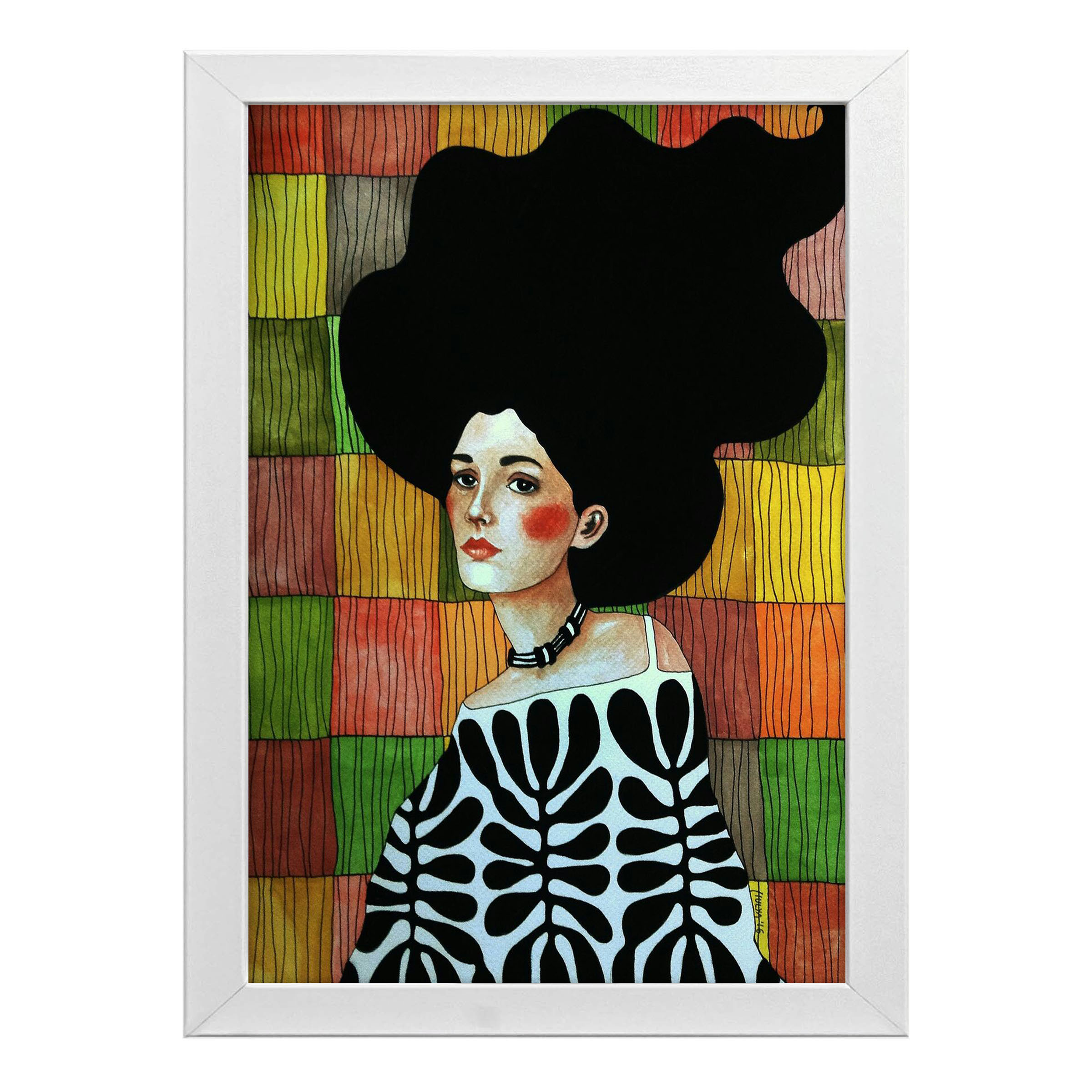 تابلو طرح دختر کد T259