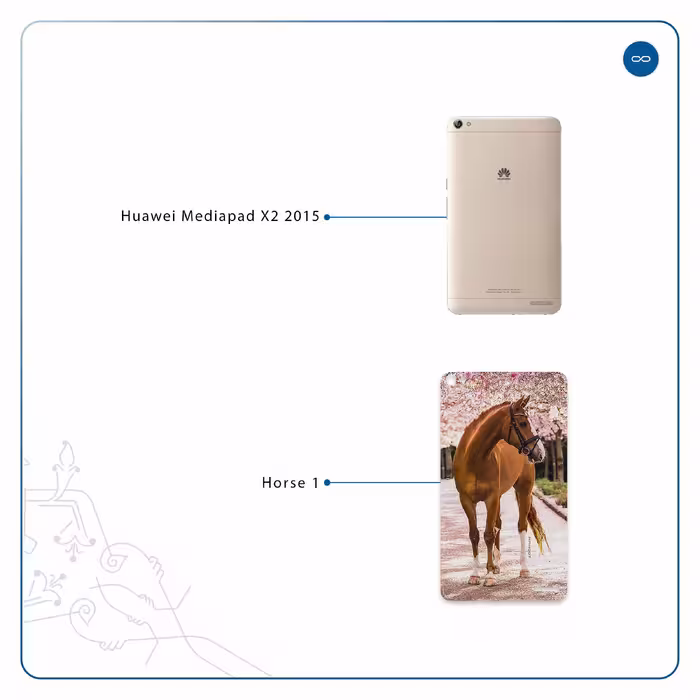 برچسب پوششی ماهوت مدل Horse-1 مناسب برای تبلت هوآوی Mediapad X2 2015