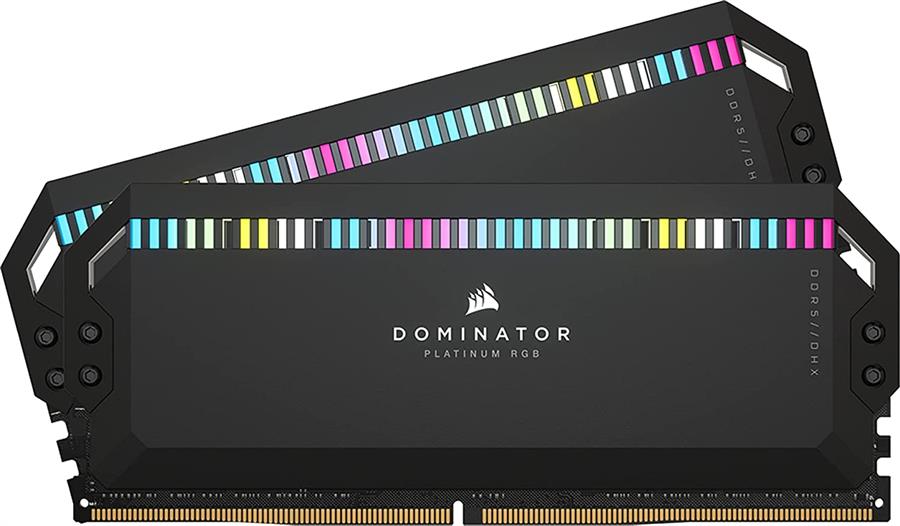 رم دوکاناله کامپیوتر کرسیر مدل Dominator Platinum RGB Black با حافظه 32 گیگابایت و فرکانس 5600 مگاهرتز