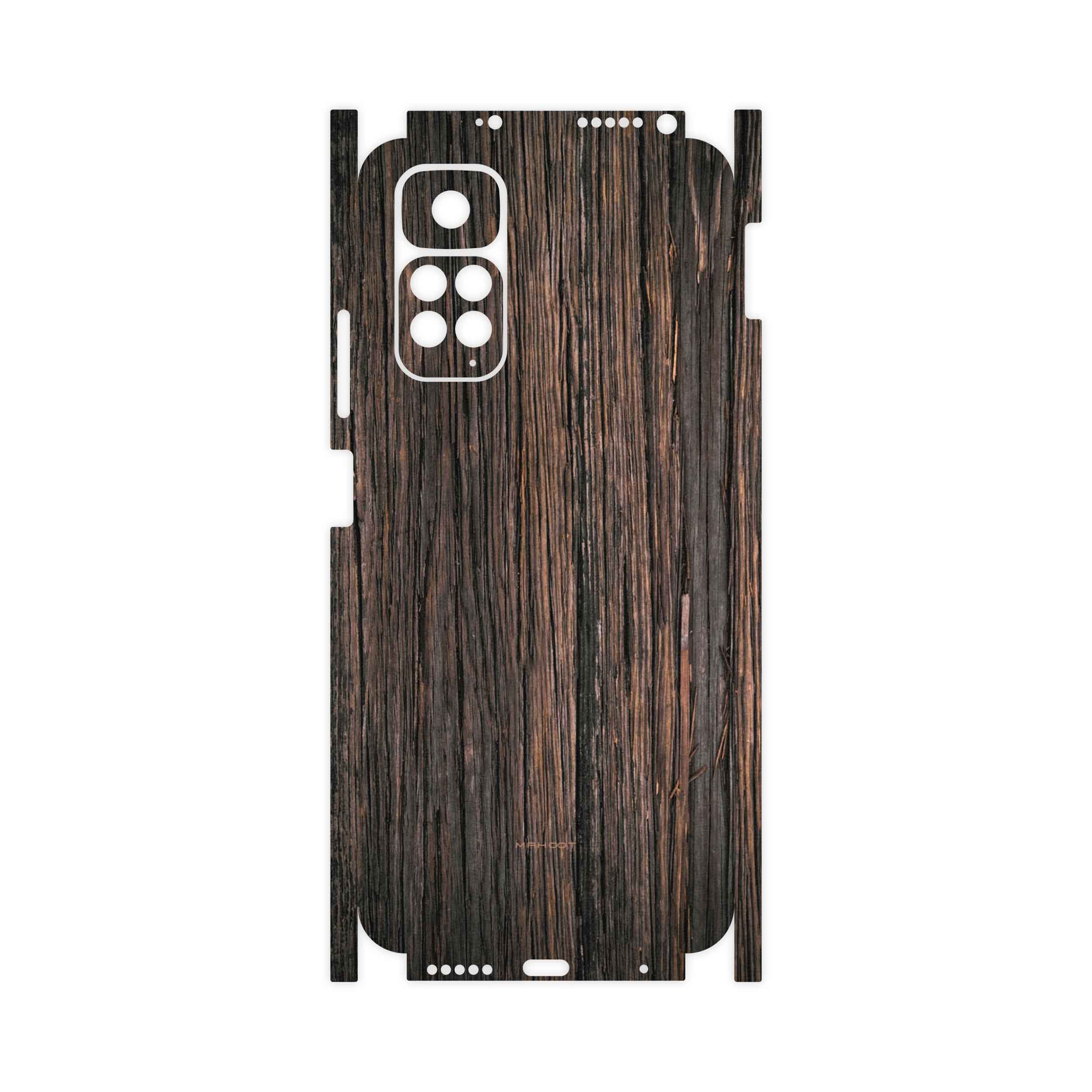 برچسب پوششی ماهوت مدل Burned-Wood-FullSkin مناسب برای گوشی موبایل شیائومی Redmi Note 11S