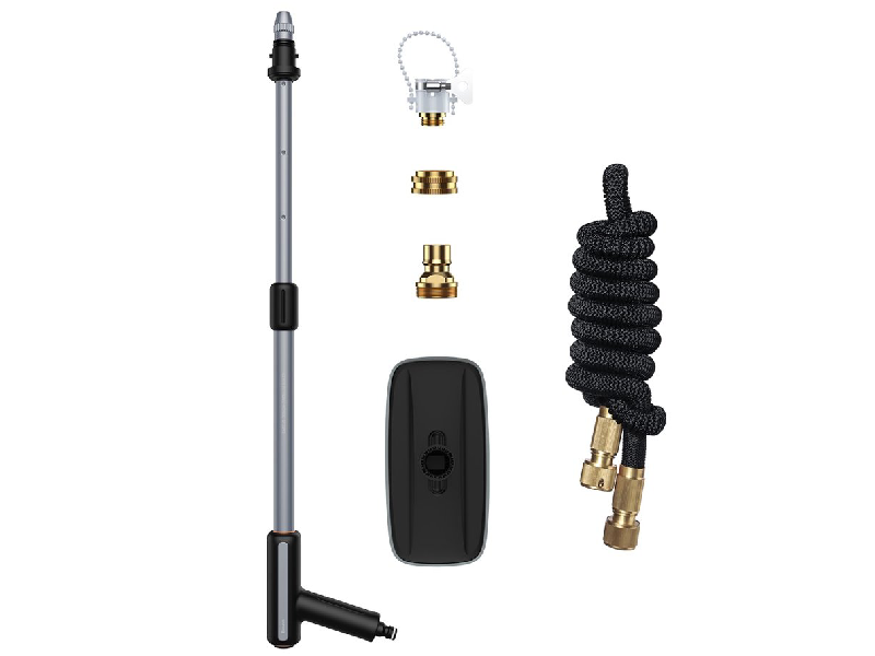 نازل و تی شستشوی خودرو بیسوس مدل Multifunctional Car Wash Spray Nozzle 15m CRXC01-F01