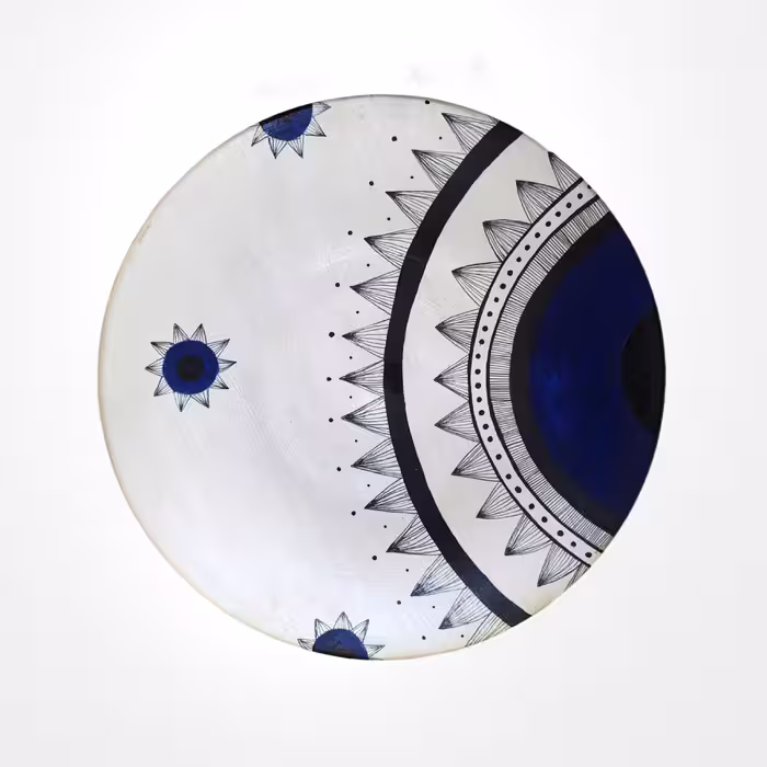 دیوارکوب سفالی طرح اسلیمی (25سانتی)
