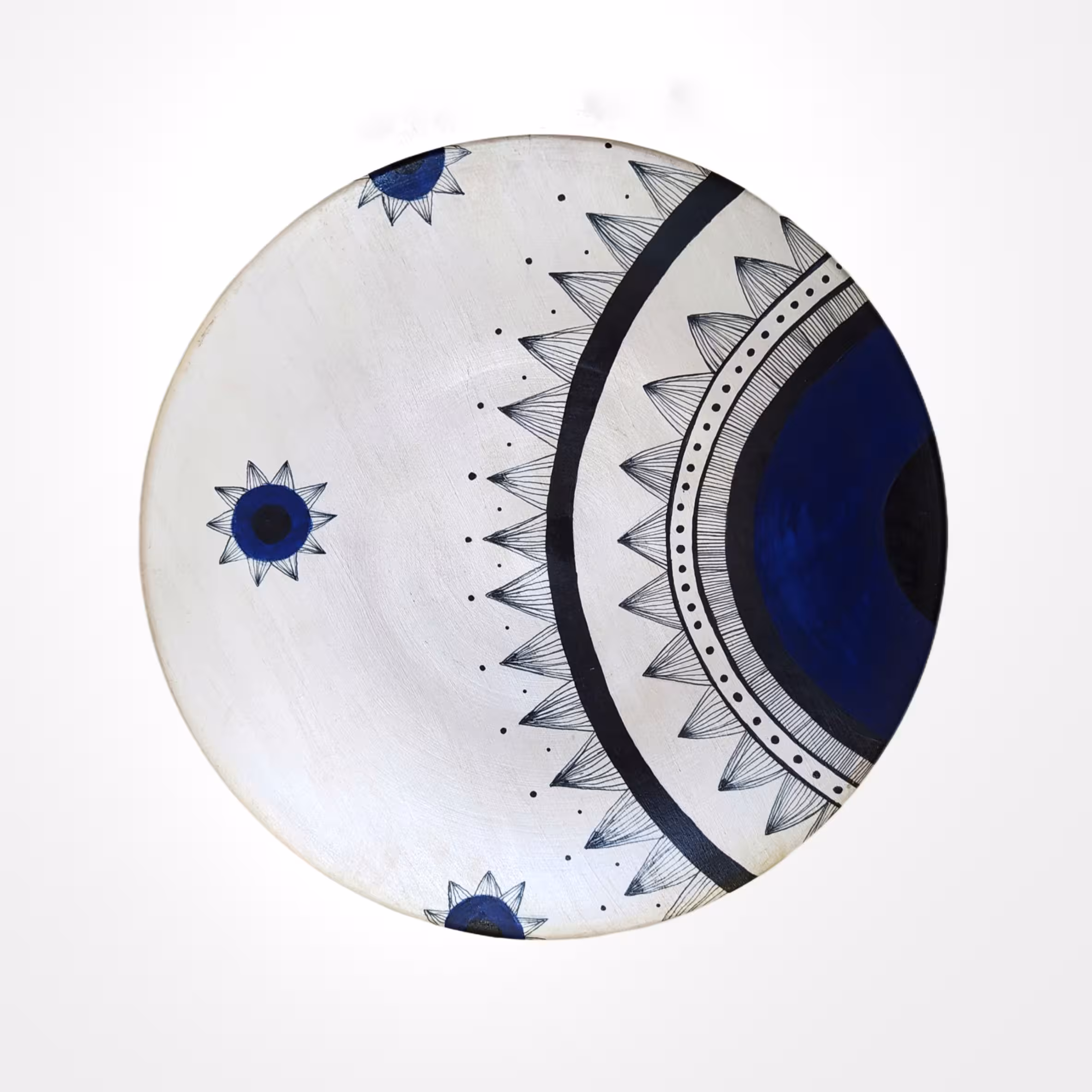 دیوارکوب سفالی طرح اسلیمی (25سانتی)