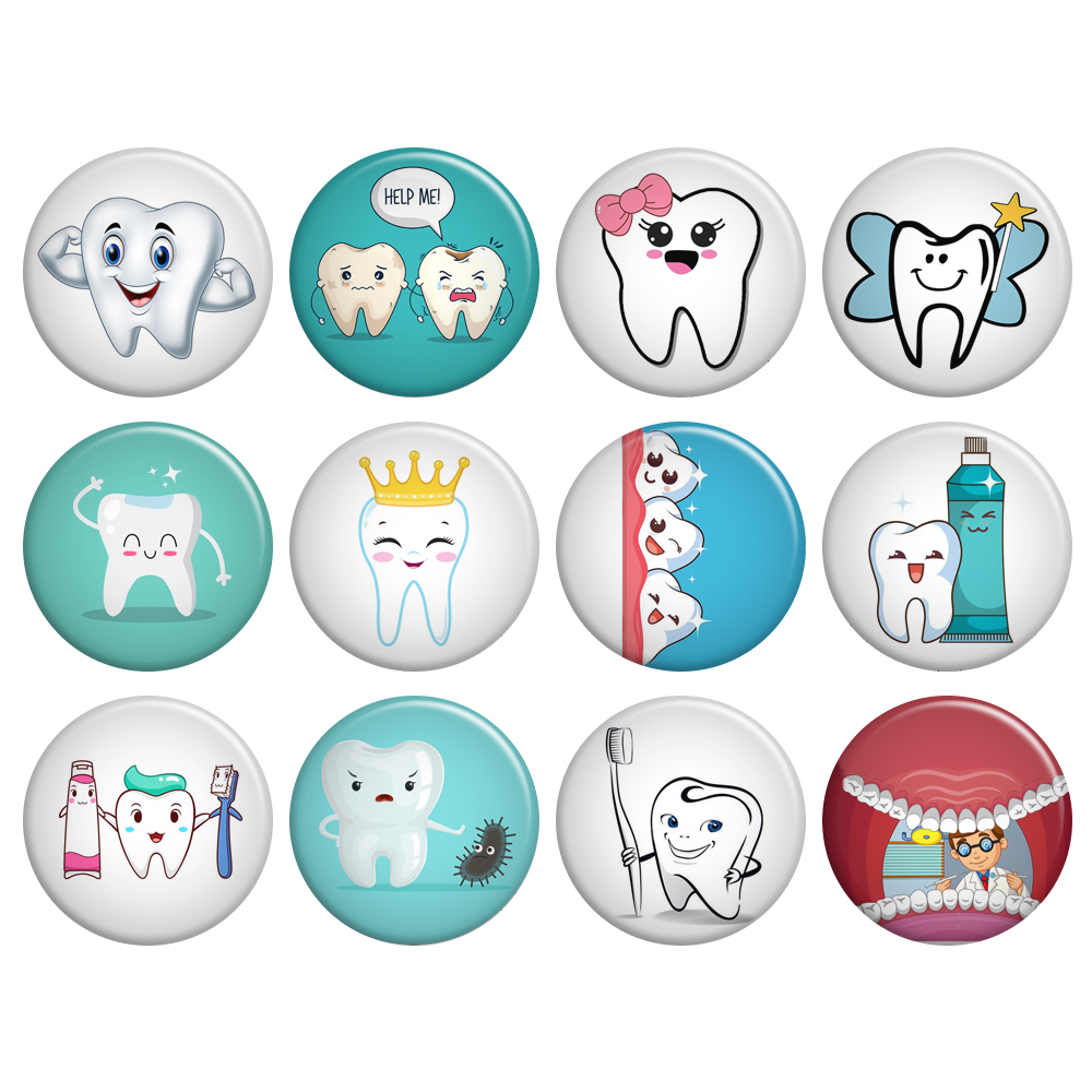 پیکسل گالری باجو طرح دندان و دندانپزشکی کد 29 مجموعه 12 عددی