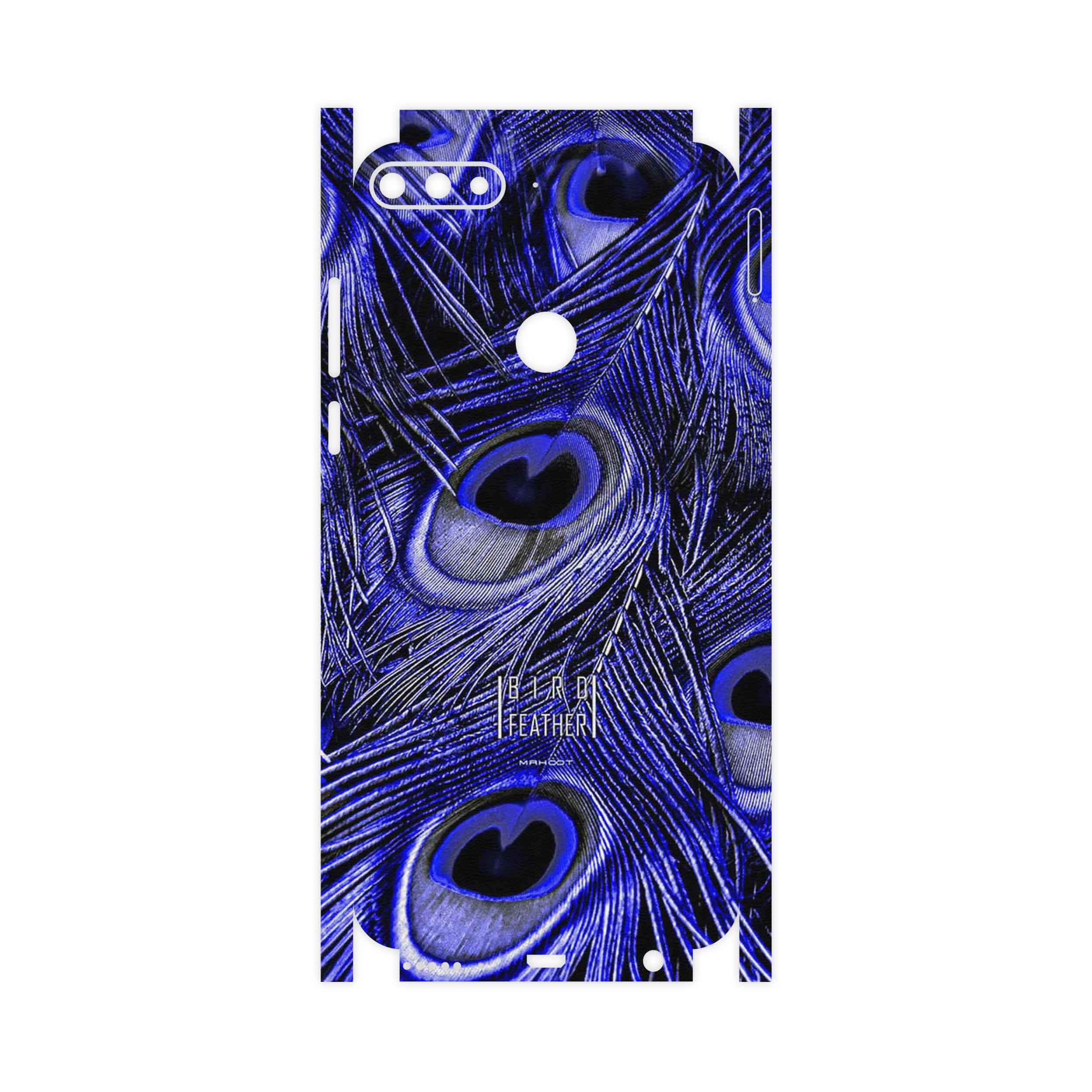 برچسب پوششی ماهوت مدل Purple Feather-FullSkin مناسب برای گوشی موبایل هوآوی Y7 Prime 2018