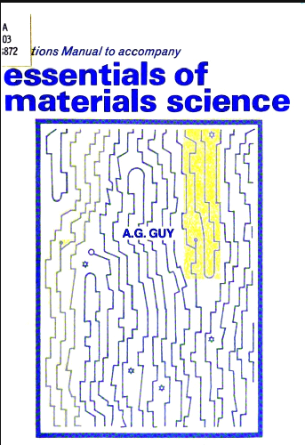 خرید و دانلود نسخه کامل کتاب Solutions manual to accompany essentials of materials science - Pdf