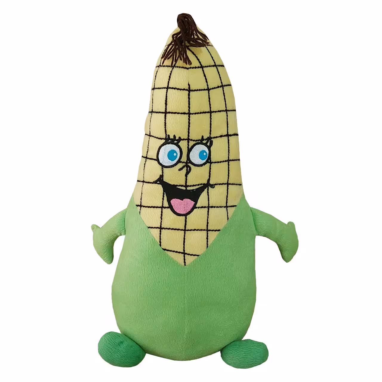عروسک طرح ذرت مدل Happy کد 885 ارتفاع 45 سانتی‌متر