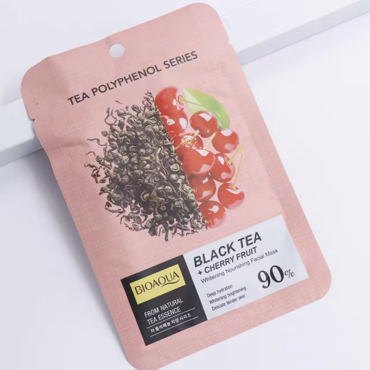 ماسک صورت ورقه ای چای سیاه و آلبالو 25 گرم بیوآکوآ BIOAQUA کد 91270