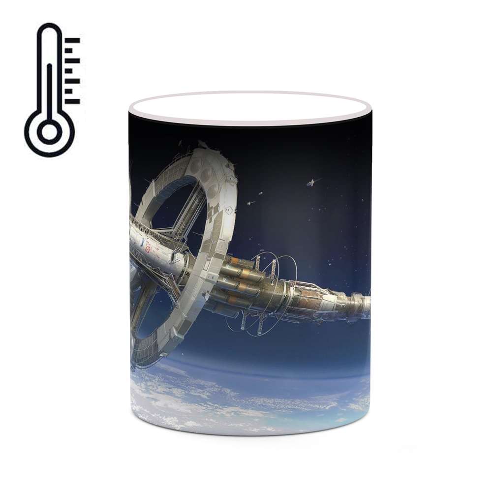 ماگ حرارتی کاکتی طرح فضا و کهکشان مدل mgh19901