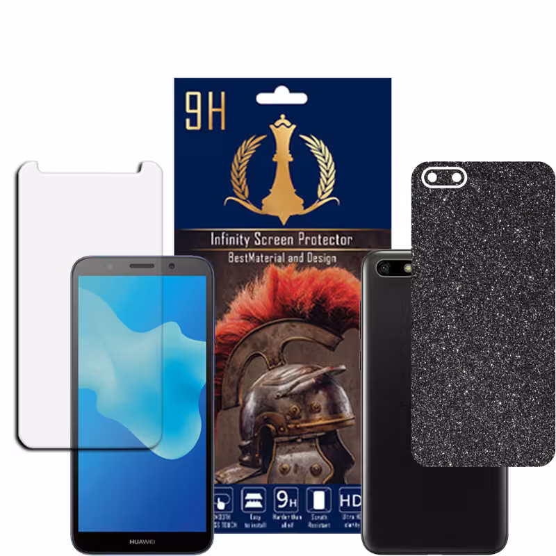 برچسب پوششی اینفینیتی مدل PRO MAX مناسب برای گوشی موبایل هوآوی Y5 2018 Y5 PRIME 2018 به همراه محافظ صفحه نمایش