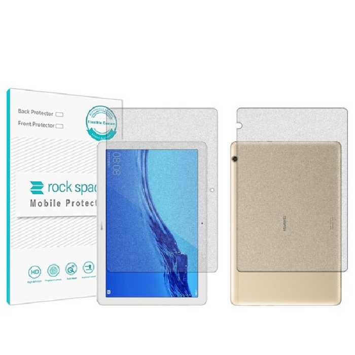 گلس صفحه نمایش و پشت تبلت هوآوی Enjoy Tablet 10.1 مدل نانو هیدروژل مات برند راک اسپیس کد LL