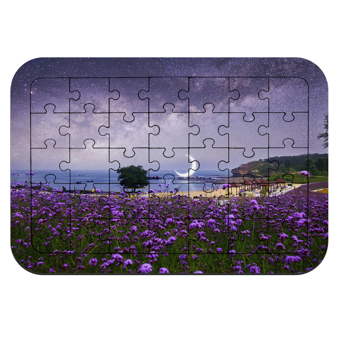 پازل 35 تکه طرح طبیعت فانتزی مدل NI1503 