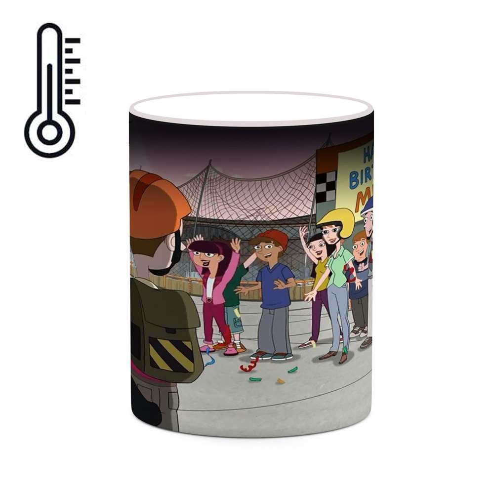 ماگ حرارتی کاکتی طرح کارتون Milo Murphy Law مدل mgh22794