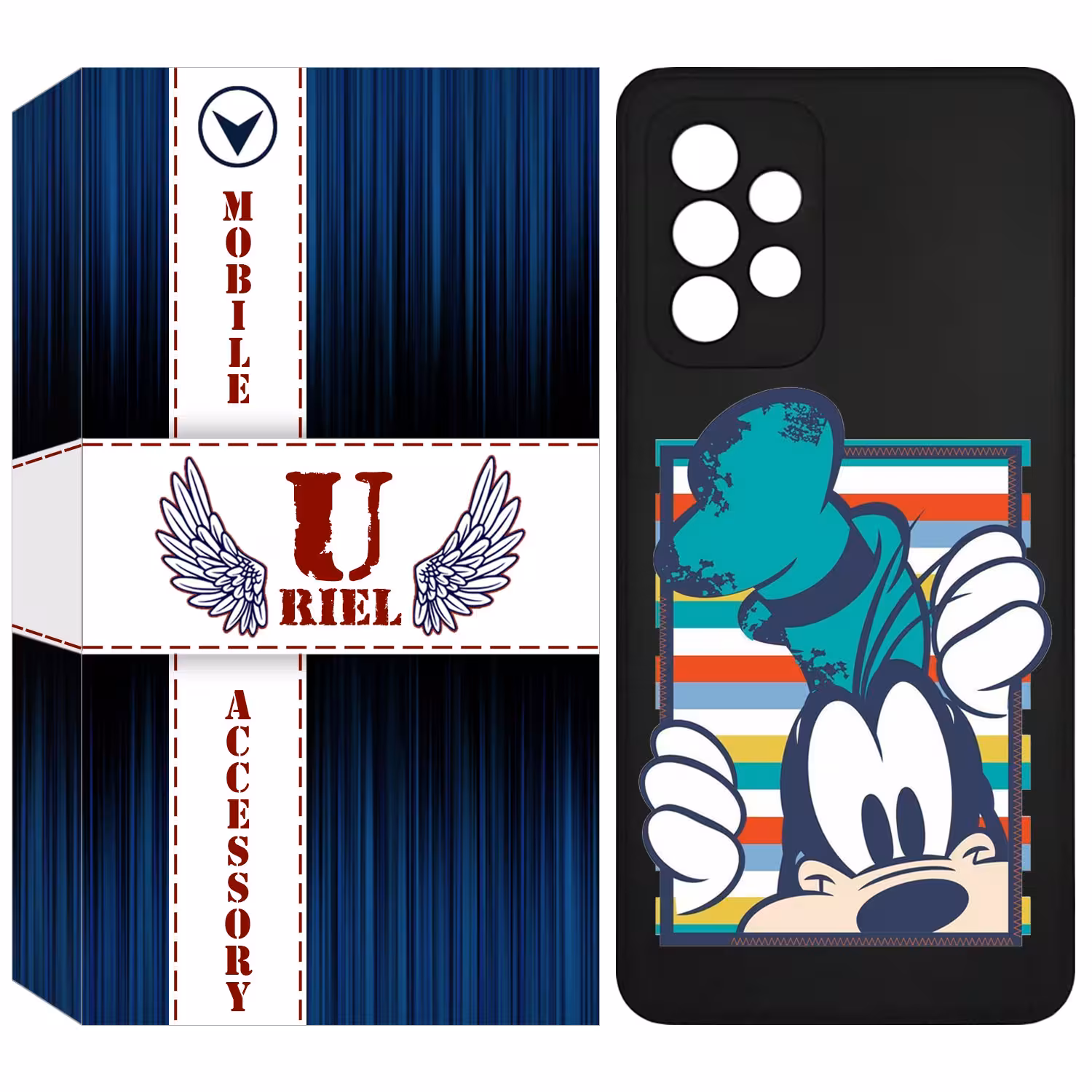 کاور یوریل مدل KSH کد 2 طرح سگ مناسب برای گوشی موبایل سامسونگ Galaxy A72