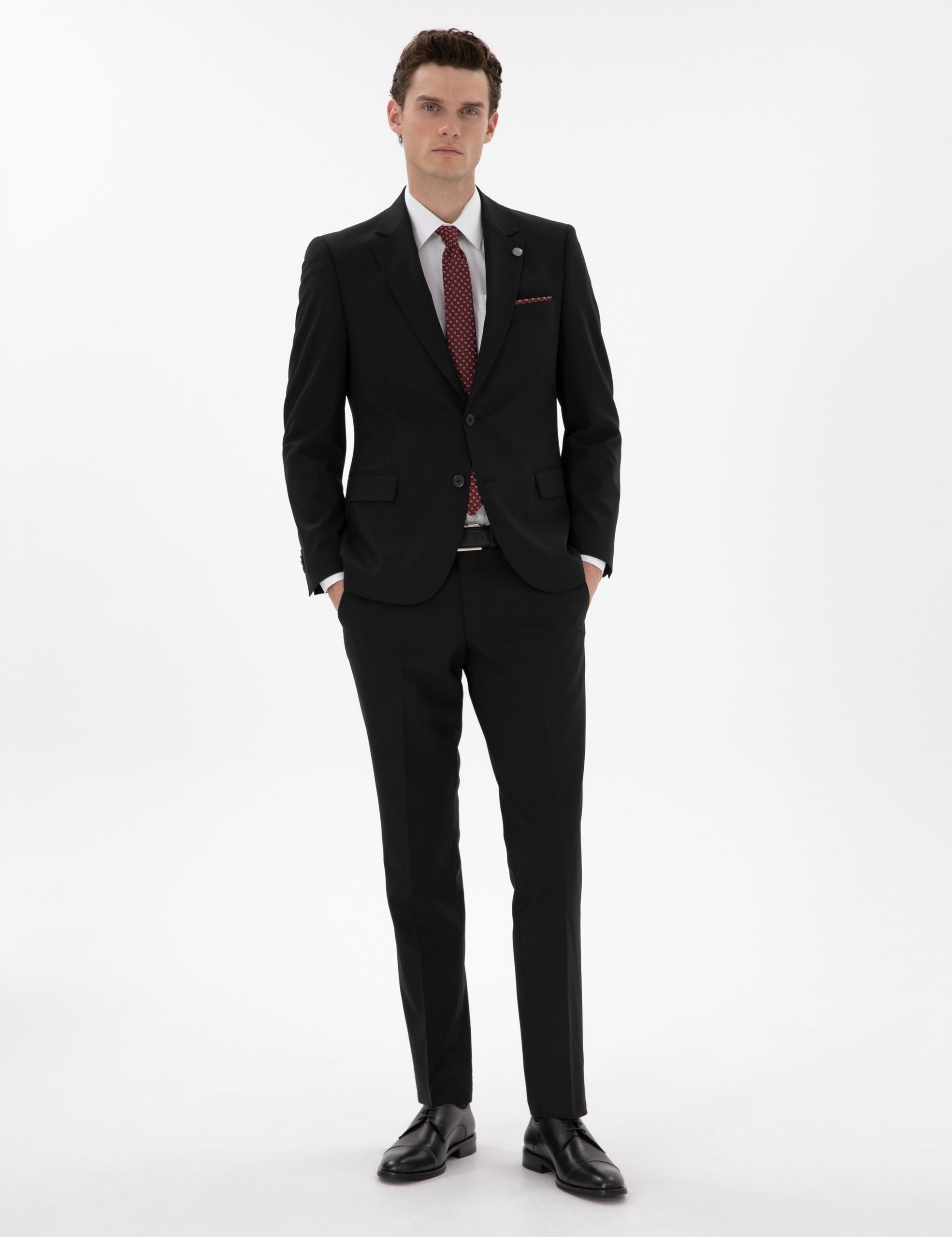 کت و شلوار مردانه مشکی پیرکاردین - فروشگاه لباس شهرمون