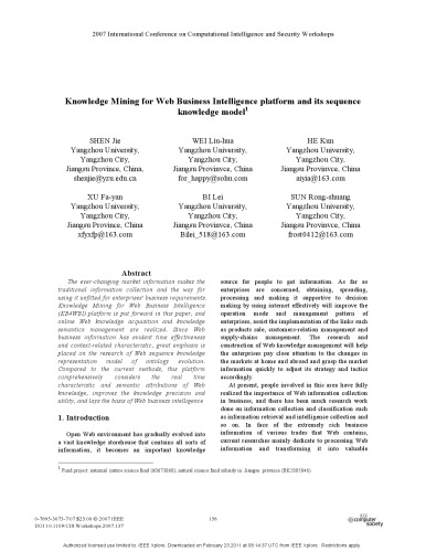 خرید و دانلود نسخه کامل کتاب Knowledge Mining for Web Business Intelligence platform and its sequence knowledge Model