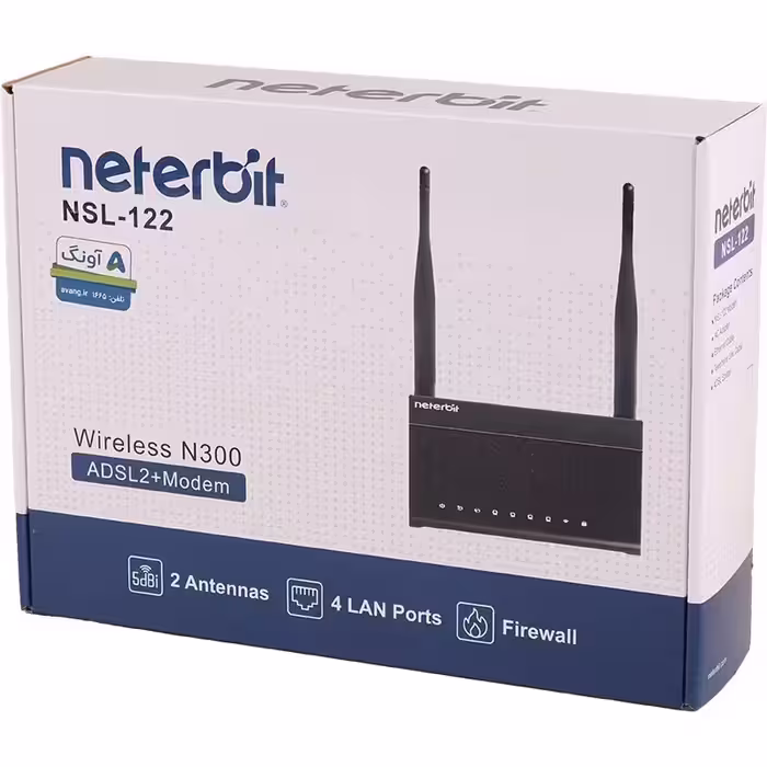 مودم روتر ADSL2 Plus بی سیم N300 مدل NSL-122