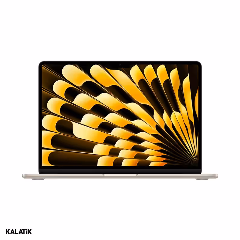 لپ تاپ 13.6 اینچی اپل مدل MacBook Air MRXU3 2024 M3-8GB-10C GPU-512GB Starlight
