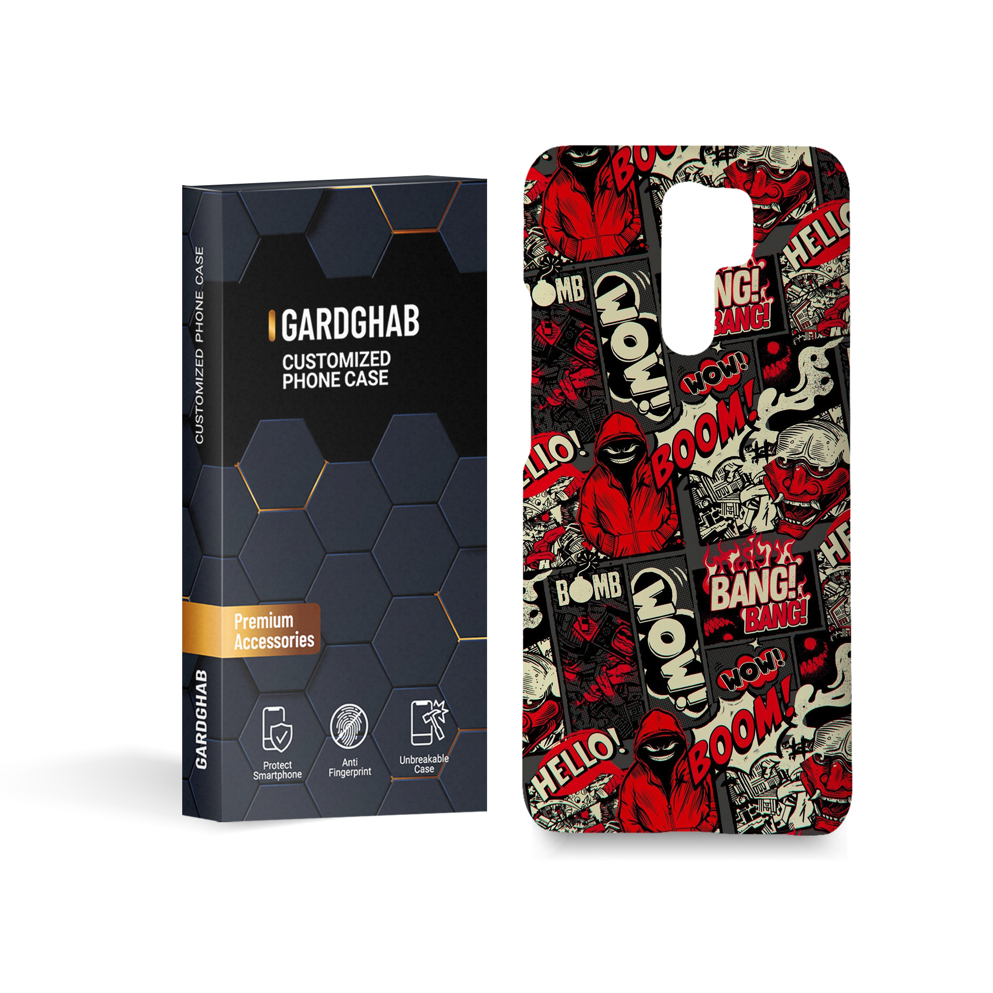 کاور گارد قاب مدل پسرانه مناسب برای گوشی موبایل شیائومی  redmi 9 / 9 prime