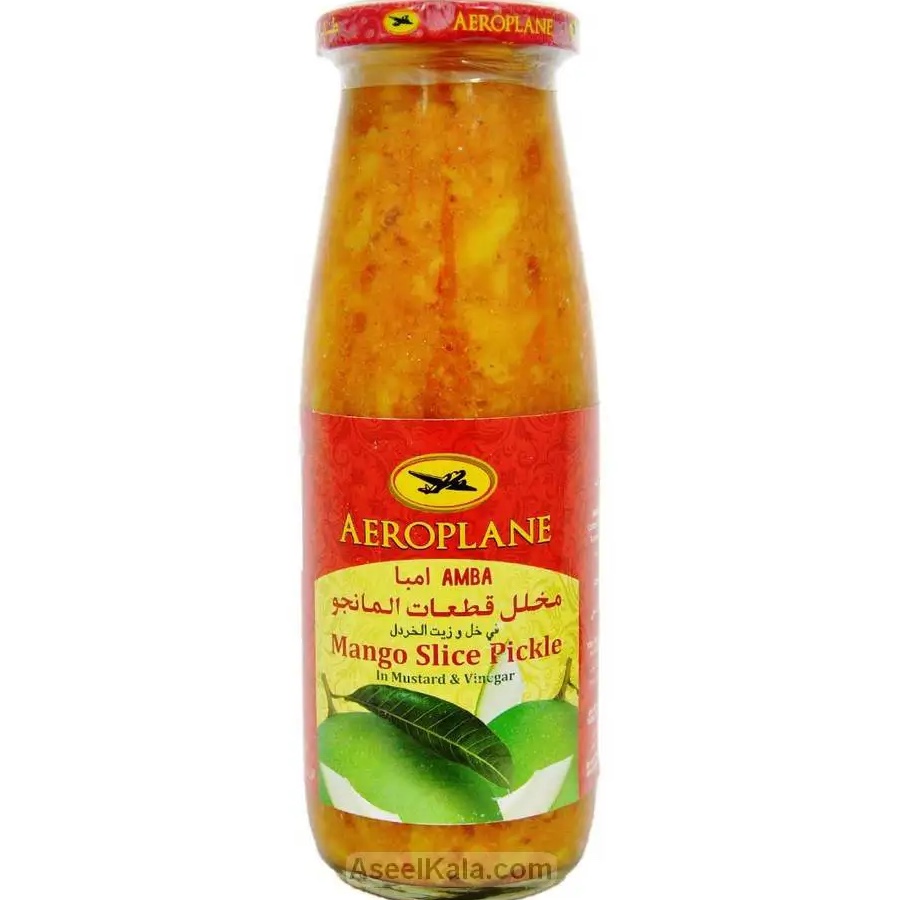 ترشی انبه در سرکه و روغن خردل طیاره (محصول هند)