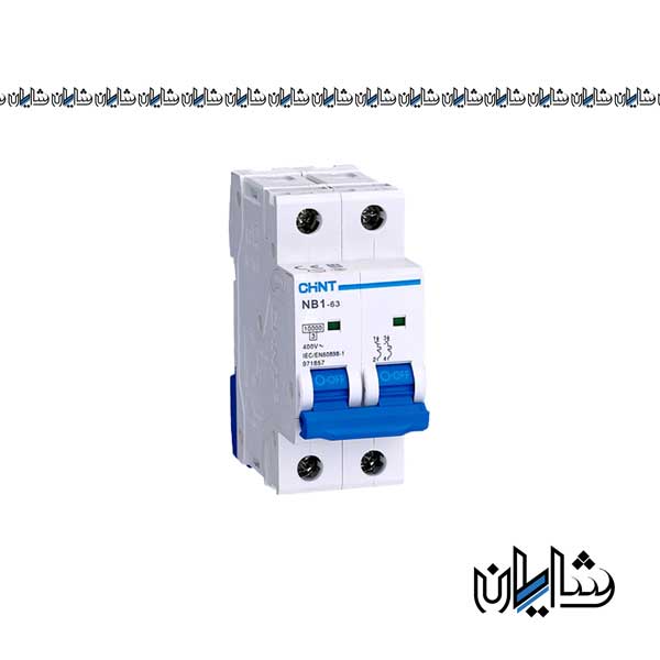 کلید مینیاتوری 25 آمپر دو پل چینت مدل NB1-63
